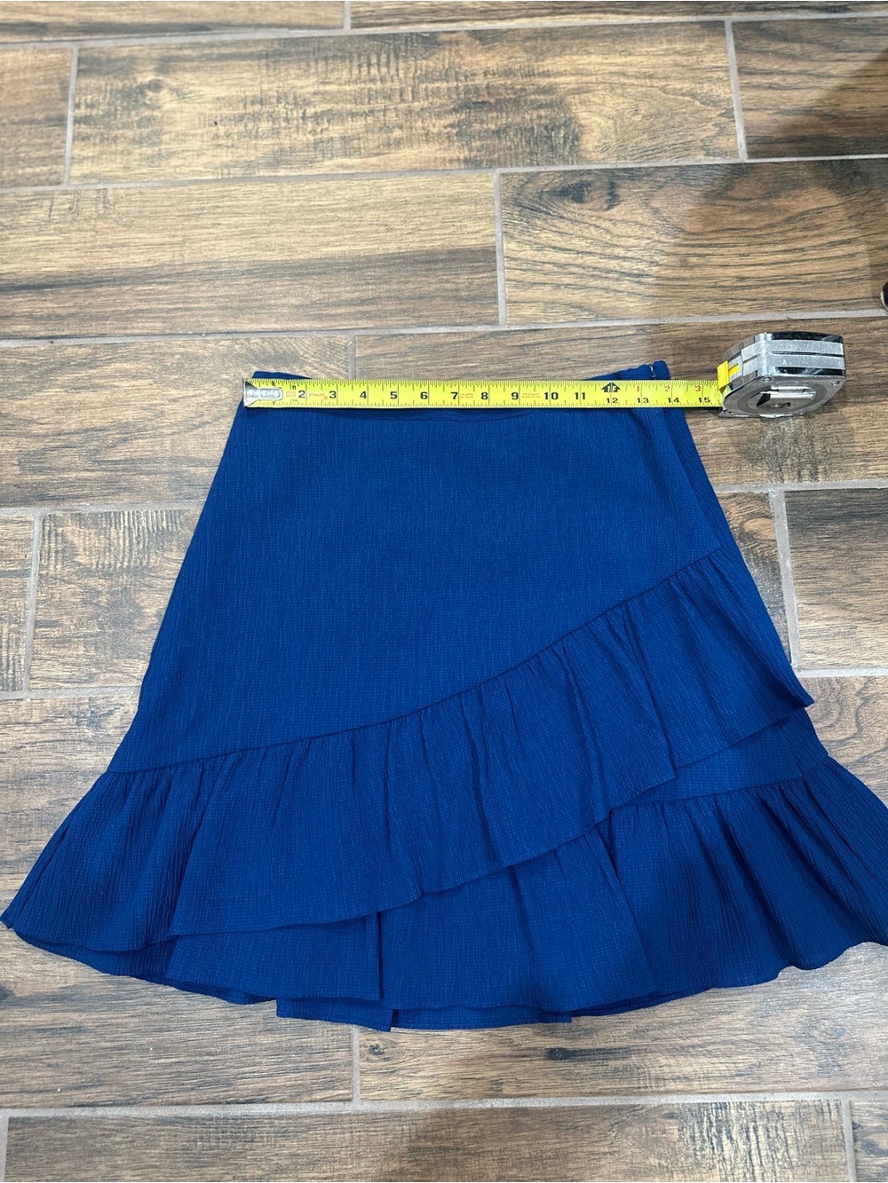 Women’s Ruffle Hem Skirt in Cobalt Blue